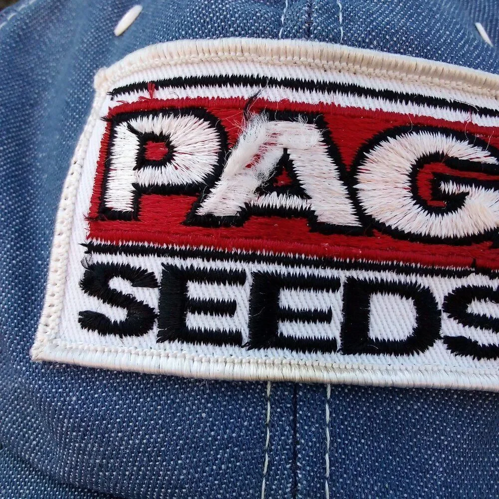 Vintage Swingster PAG Seeds Denim Snap Back Hat